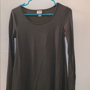 MOSSIMO ARMY GREEN LONG SLEEVE DRESS